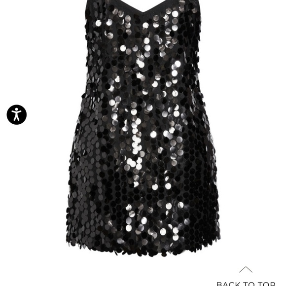 City chic Sequin Groove Dress Black, size 18, “M” in city chic sizes - Picture 5 of 10